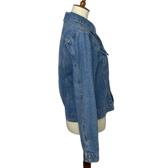 Hudson Jacket Womens Small/ Medium Blue Jeans Denim 100% Cotton Button Front - Picture 3 of 12